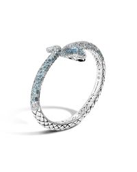 John Hardy | Metallic Diamond and Sterling Silver Cobra Cuff | Lyst