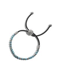 John Hardy | Blue Classic Chain Bead Bracelet In Silver | Lyst