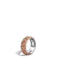 John Hardy | Metallic Braided Chain Band Ring for Men | Lyst