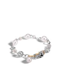 John Hardy | Naga Station Bracelet With Pearl, White Moonstone | Lyst