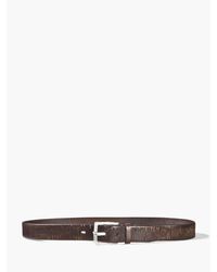 John Varvatos | Brown Laser Cut Leather Belt for Men | Lyst