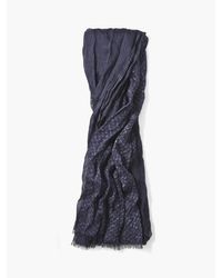 John Varvatos | Blue Modal Crinkle Scarf for Men | Lyst