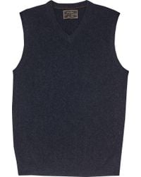 Jos. A. Bank Blue Reserve Collection Cashmere V-neck Sweater Vest for men