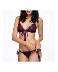 Hanky Panky | Purple Silver Leaf Bralette | Lyst