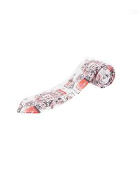 Prada - Multicolor Totem Rosa Twill Tie for Men - Lyst