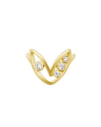 AIMEE AIMER - Metallic Bel Aloha Ring - Lyst
