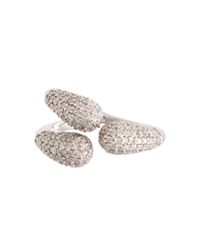 Sanjay Kasliwal - Metallic Universal Three Prong Diamond Ring - Lyst