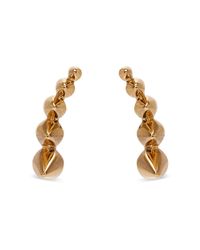 Noor Fares - Metallic Connected Cones Earrings - Lyst