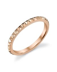 Anita Ko - Metallic Eternity Spike Rose Gold Ring - Lyst