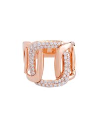 Mimi So - Pink 5 Link Diamond Ring - Lyst