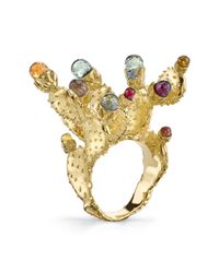 Daniela Villegas - Metallic Nopal Cactus Ring - Lyst