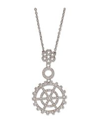 Wilfredo Rosado - White Diamond Cog Necklace - Lyst