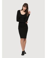 Kit and Ace - Black Emory Brushed Dress - Lyst