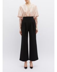 Roksanda Black 'ellia' Split Sleeve Colourblock Jumpsuit for men