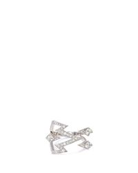 Stephen Webster | Metallic 'bolt' Diamond 18k White Gold Open Ring | Lyst