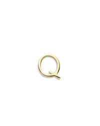 Loquet London | Metallic 18k Yellow Gold Letter Charm - Q | Lyst