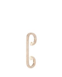Repossi | Metallic 'staple Small Round' Diamond Pavé 18k Rose Gold Ear Cuff | Lyst