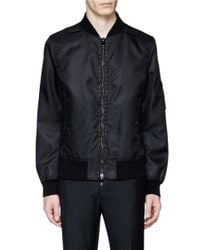 Valentino | Black 'rockstud Untitled 15 Noir' Bomber Jacket for Men | Lyst