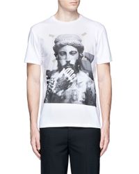 Neil Barrett | Black Printed T-shirt for Men | Lyst
