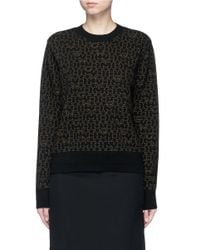 Givenchy Black Star Logo Print Wool-cashmere Sweater