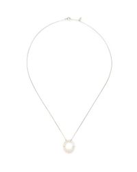 Bao Bao Wan | White Diamond Pearl Hoop Necklace | Lyst
