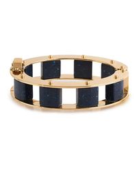 Lele Sadoughi - Blue Stone Cube Slider Bracelet - Lyst
