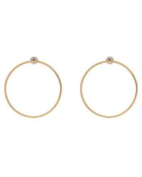 Lele Sadoughi - Metallic Circle Hoop Earrings - Lyst