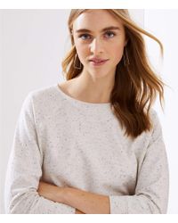 LOFT Multicolor Flecked Raglan Sweatshirt