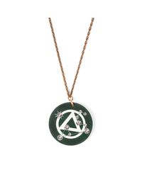 Lulu Frost - Multicolor Vintage Zodiacs Poker Chip Pendant Necklace - Leo Green - Lyst