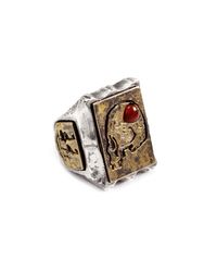 Lulu Frost - George Frost G. Frost Love Thy Enemy Ring - White Bronze for Men - Lyst