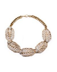 Lulu Frost - Metallic Goldtone Drift Statement Necklace - Lyst