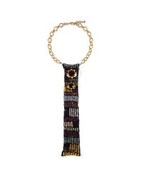 Lulu Frost - Black Josephine Sequin Bib Necklace - Lyst