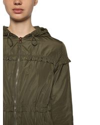 Moncler Green Daunenjacke Aus Nylon "luxembourg"