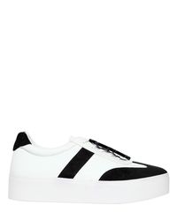 Katy Perry Black 40mm Payton Leather & Suede Sneakers