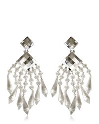 Balmain | Multicolor Crystal Drop Earrings | Lyst