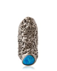 Bjorg | Black Out Of The Blue Long Ring | Lyst
