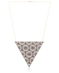 Lotocoho | Metallic Alhambra Triangle Shaped Necklace Iii | Lyst