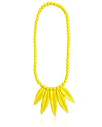 Mariah Rovery | Yellow Colar Penas Necklace | Lyst