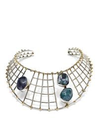 Anndra Neen | Metallic Spar Cage Choker | Lyst
