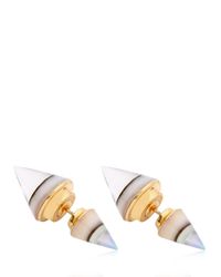 Vita Fede | White Double Titan Abalone Earrings | Lyst
