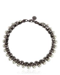 Ellen Conde | Black Choker With Swarovski | Lyst