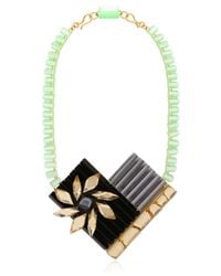 Silvia Rossi | Black Sun Flower Necklace | Lyst