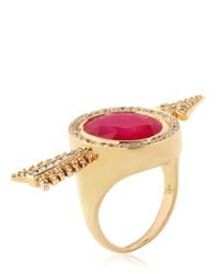 Jade Jagger | Metallic Arrow Ring | Lyst