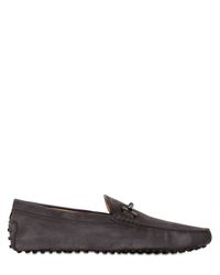 Tod's | Blue Gommino 122 Tube Nubuck Driving Shoes for Men | Lyst