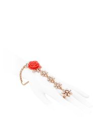 Mawi | Pink Rose Garden Bracelet & Ring | Lyst