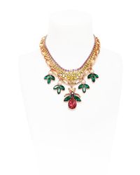 Mawi | Multicolor Layered Love Bug Crystal Necklace | Lyst