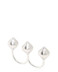 Lara Bohinc | Metallic Eye Double Finger Ring | Lyst