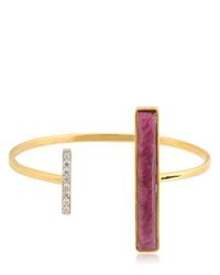 Jade Jagger | Red Asymmetrical Bangle Bracelet | Lyst