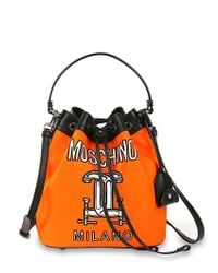 Moschino | Orange Tools Printed Bucket Bag | Lyst