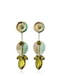 Valentina Brugnatelli | Green Alexa Olivine Earrings | Lyst
